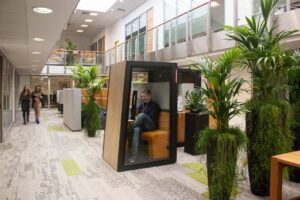 Lounge Zoom Booth with People