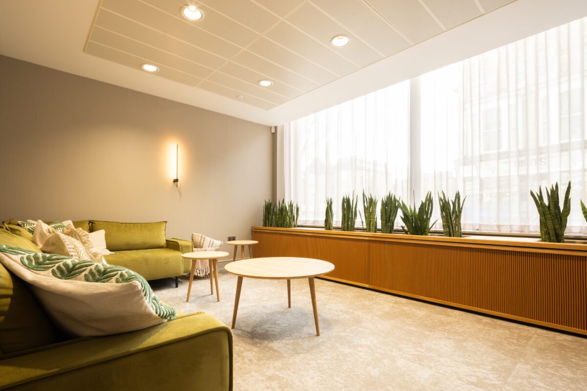 wellbeing space with light