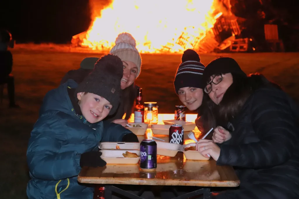 WorkWell Bonfire Family Photo