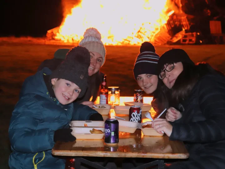 WorkWell Bonfire Family Photo